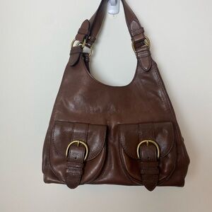 NWOT Banana Republic Brown Leather Hobo Bag